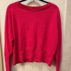 Theory Hot Pink Cashmere Sweater